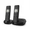 Cordless Analog/DECT Telephone Gigaset PURE 100A Duo — 2 Handsets, Speakerphone, Caller ID, 1.5 inch Display, Black