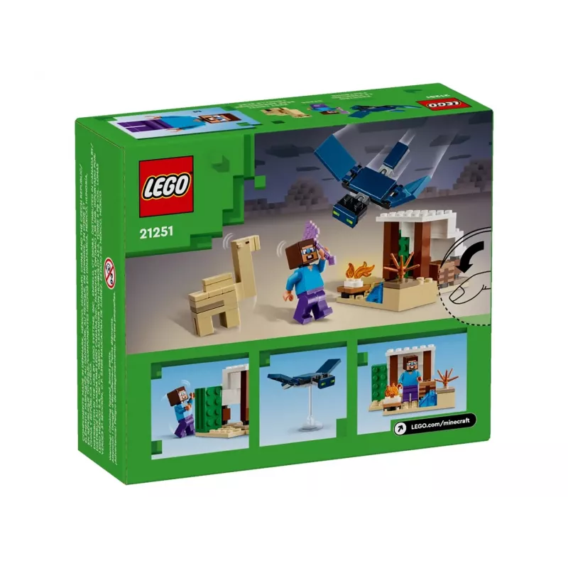 Lego Minecraft 21251 Steves Desert Expedition Toys Biome Playset