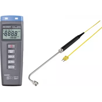 VOLTCRAFT K102 + TP 206 temperature measuring instrument -200 to +1370 °C Probe Type K