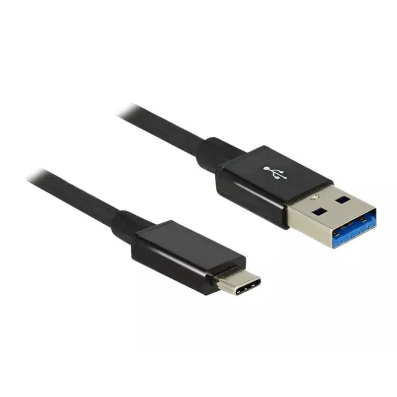 DeLOCK Premium - USB Cable - 24-Pin-USB Type C (M) - to - 9-pin USB Type A (M) - 1,0m (USB 3,1 Gen2) - Black (83983)