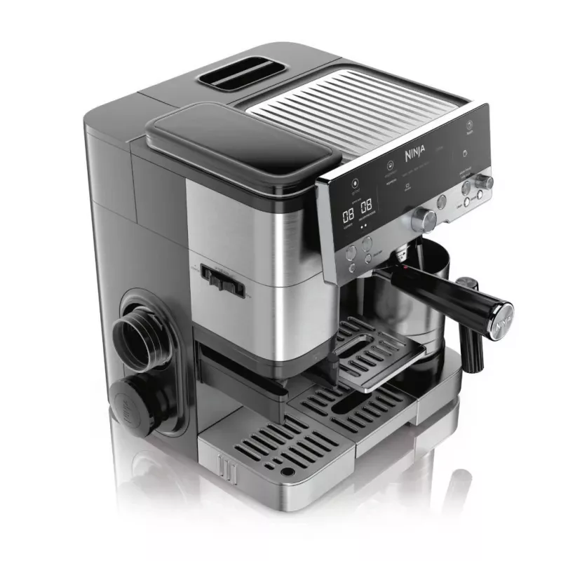 Espresso machine Ninja ES601EU — 2 L water tank, 1-cup capacity, black/stainless steel