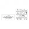 Synergy 21 LED Retrofit GU10 / GX5 - 3 recessed ceiling kit D05-silver
