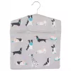 Laundry Peg Bag Beldray LA032005DFEU7 with Dog Print, Wall-Mounted Fabric Peg Storage