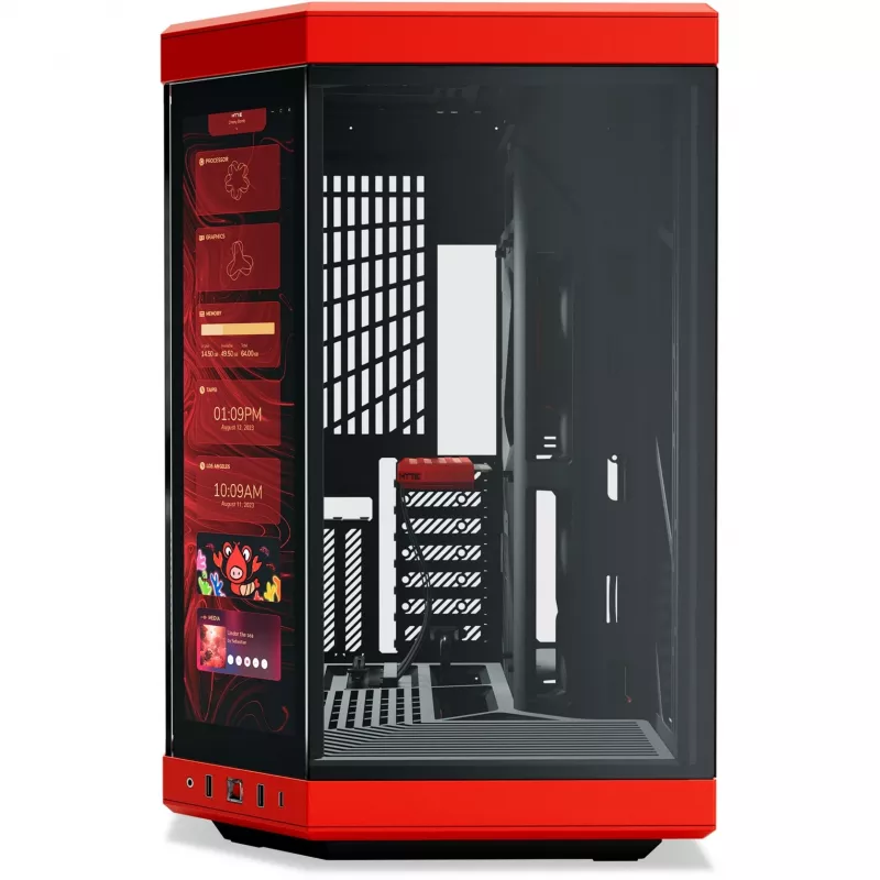 HYTE Y70 Touch Infinite Midi Tower Black, Cherry colour