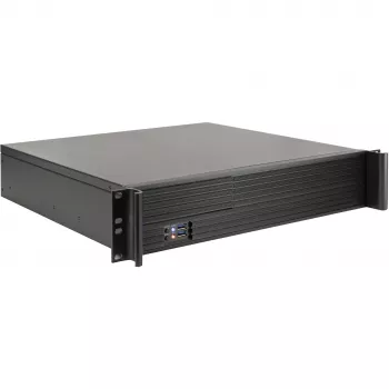 Inter-Tech 2U-K-240L 2U Rackmount Server Chassis for Micro-ATX, Black