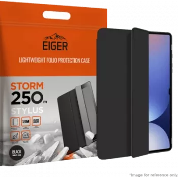 Tablet case Eiger Storm Stylus 250m for Galaxy Tab S10 FE+ — black