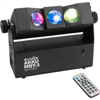Spot light EUROLITE AKKU MBT-3 Spot MK2, battery-powered 3W LED