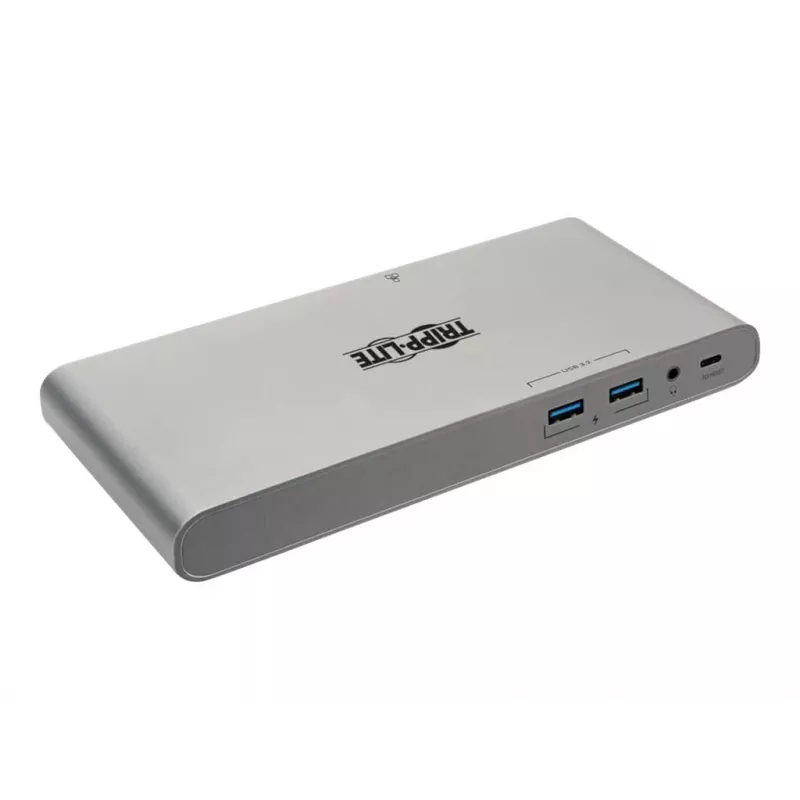Eaton Tripp Lite USB-C Dock, Triple Display - 4K HDMI/DisplayPort, VGA, USB 3,2 Gen 1, USB-A/USB-C Hub, GbE, 100W PD Charging, International Power Cables - docking station - USB-C