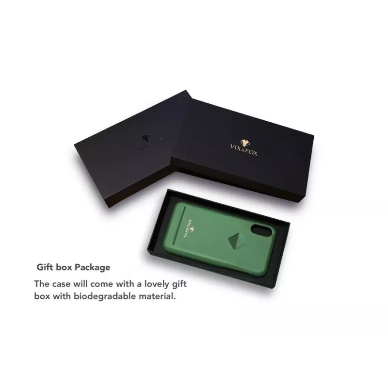 Phone back shell VixFox for Samsung S9 — card slot, forest green