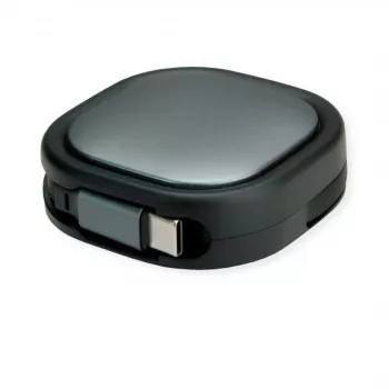 ROLINE USB2.0 Aufrollbares Cable C-C ST/ST 1.2m - Cable - Digital/Data (11.02.8420)