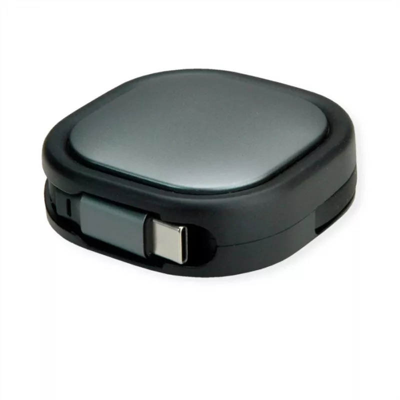 ROLINE USB2.0 Aufrollbares Cable C-C ST/ST 1.2m - Cable - Digital/Data (11.02.8420)