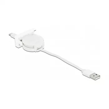 Retractable Cable DeLOCK Easy 45 USB 2.0 Type-A to Type-C 0.62m