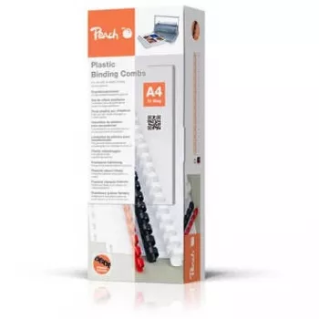 Peach Bürogeräte, Black, 65 sheets, A4, 1 cm, 100 pc(s)