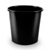 Trash bin Forpus, 11l, black, plastic