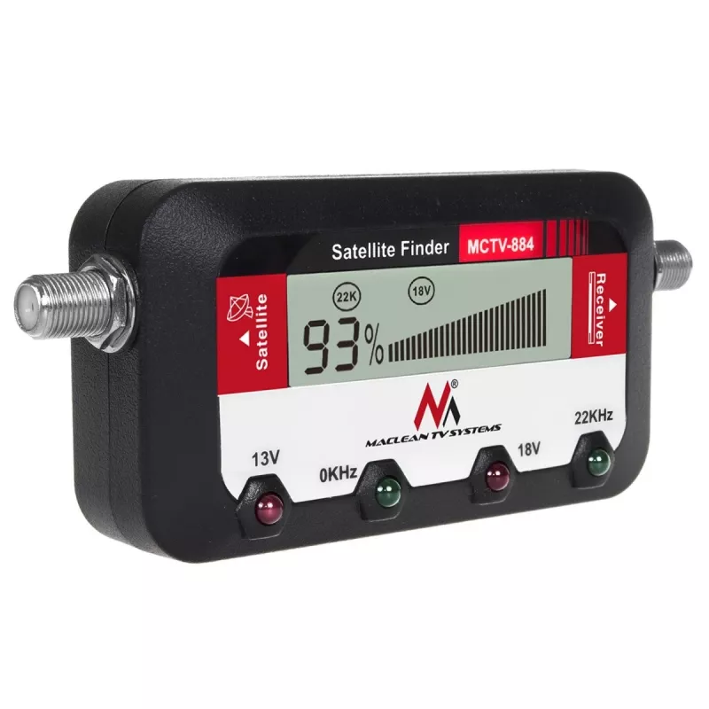 Maclean MCTV-884 Digital Satellite Signal Meter, LCD