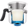 Milk pan LAMART LT1068, double-wall stainless steel, sandwich base, 1.5 L, whistle, volume scale