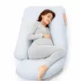 Momcozy PP101 U-shaped pregnancy pillow, dark grey velvet