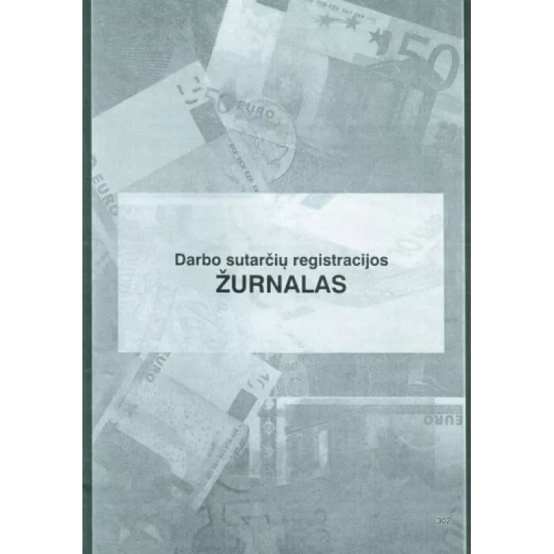 Contract Registration Journal Nenurodyta Darbo A4 12 Pages