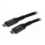 Synergy 21 Cable USB C St> 3.0m USB3.2 black Textil 20G/5A 240W Gen 2x2 - Cable - Digital/Data (S215315)