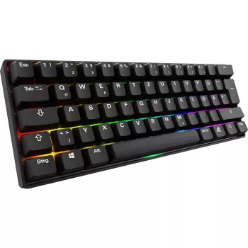 Keyboard Sharkoon 100065630 60% Wired USB QWERTZ German Black
