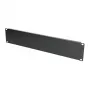 Rack blanking panel Extralink Front Blank Panel 2U 19 inch Black, steel housing