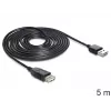 USB Cable DeLOCK EASY-USB 2.0-A 5m Black