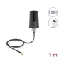 External Antenna DELOCK 81473 — 5G LTE, GNSS, Wi‑Fi 6, SMA Connector, Gain 1.1–4.0 dBi, Omnidirectional