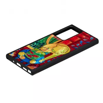 Phone case iKins for Samsung Galaxy Note 20 Ultra — cat design red fish