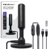 TV antenna QOLTEC DVB-T2 28 dBi with signal amplifier, indoor/outdoor reception
