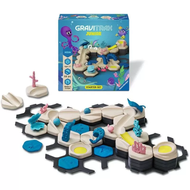 Marble run construction set Ravensburger GraviTrax Junior Starter Set S Desert track, model 24585