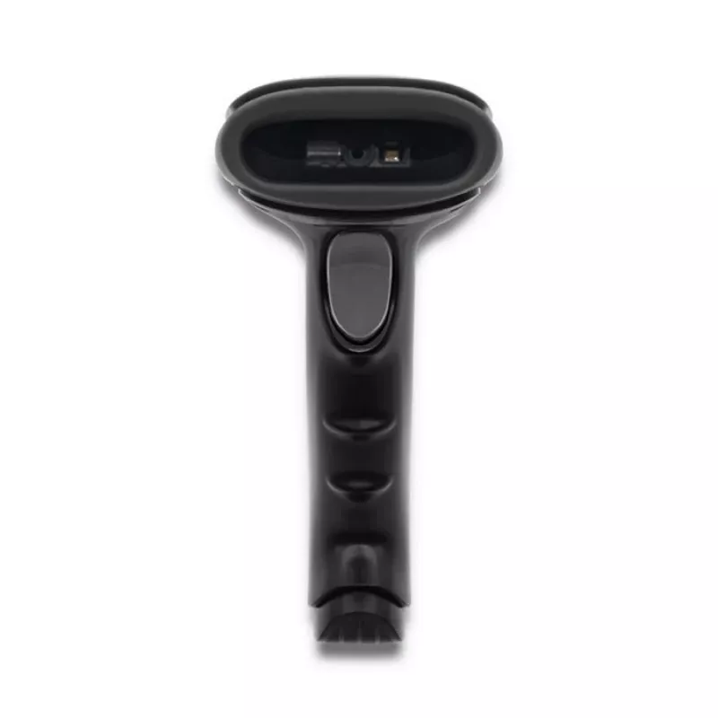 Handheld barcode reader QOLTEC 50868 — 1D/2D laser scanner, USB wired & wireless, working distance 600 mm, black