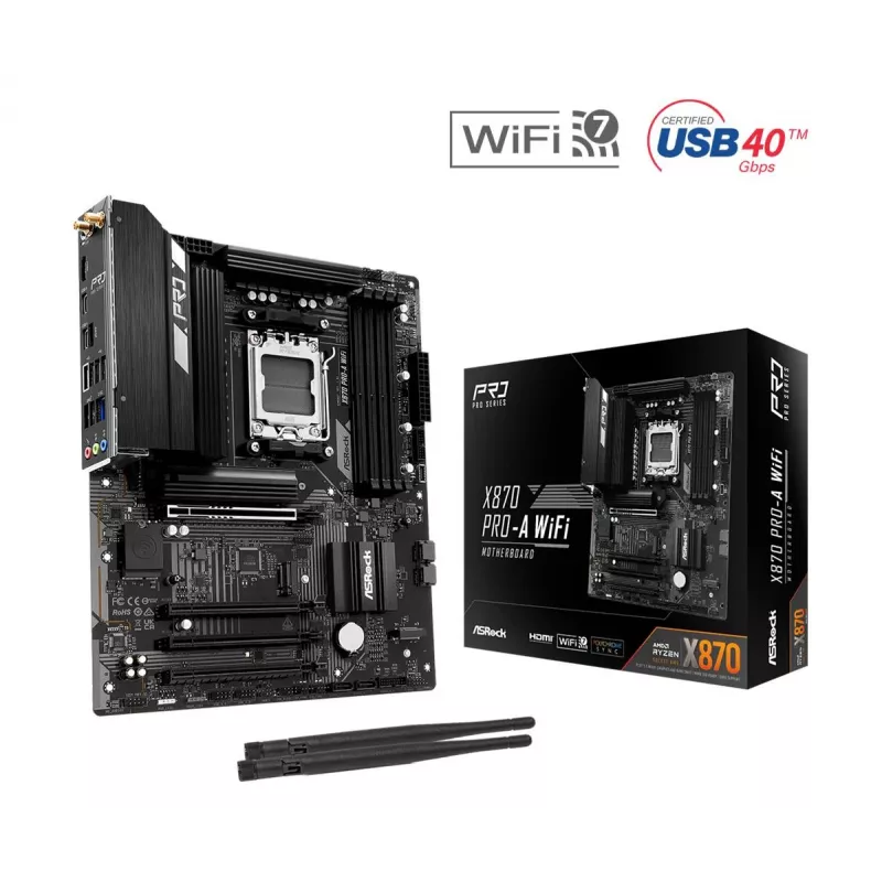 ASRock X870 Pro-A WiFi AMD X870 AM5 ATX Motherboard