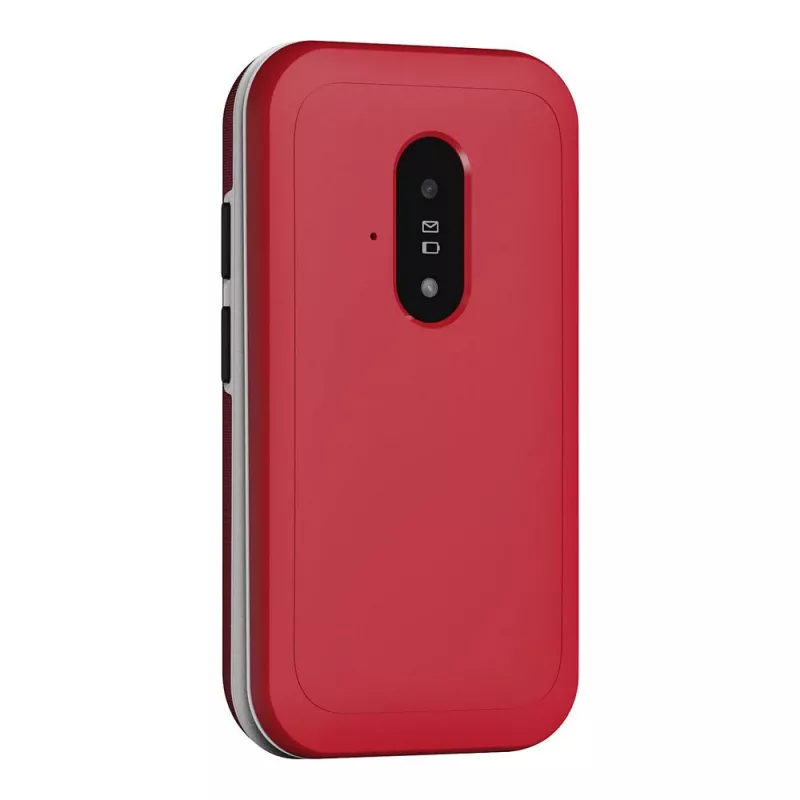 Feature phone Doro Leva E22 clamshell, 2.8 inch (7.11 cm) display, Single SIM, 0.3 MP camera, 1150 mAh, 127.8 g, Red/White
