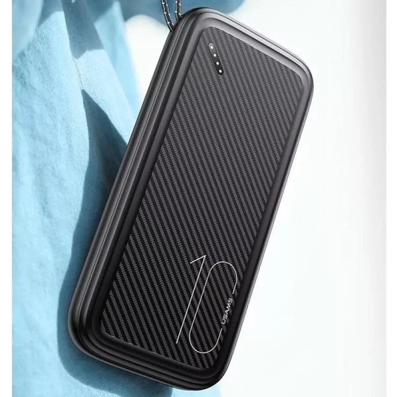 Portable Power Bank USAMS PB56 10000mAh 2xUSB / USB-C / MicroUSB Fast Charge