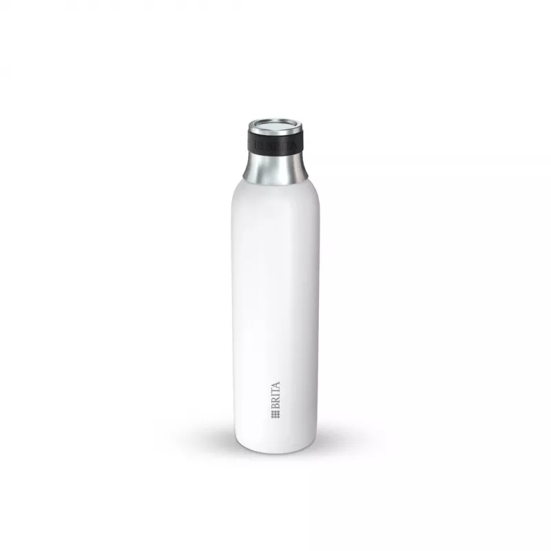 Carbonating bottle BRITA 1046738 for soda makers, stainless steel, 650 ml, 77 mm Ø, 278 mm height