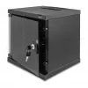 Freestand/Wall/Floor mounted rack DELOCK 43422 6U 30 kg capacity IP20, black, key lock