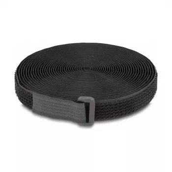 DeLOCK Hook-and-Loop tape 3m x 20mm black Nylon