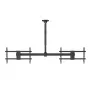 Ceiling mount MACLEAN MC-111 B for two TVs, max load 2×40 kg, max VESA 600×400
