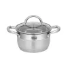 Round Stainless Steel Pot Resto Kitchenware Libra 1.9 L
