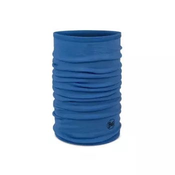 Buff Merino Lightweight Jr Solid Children's merino wool neck warmer Blue
