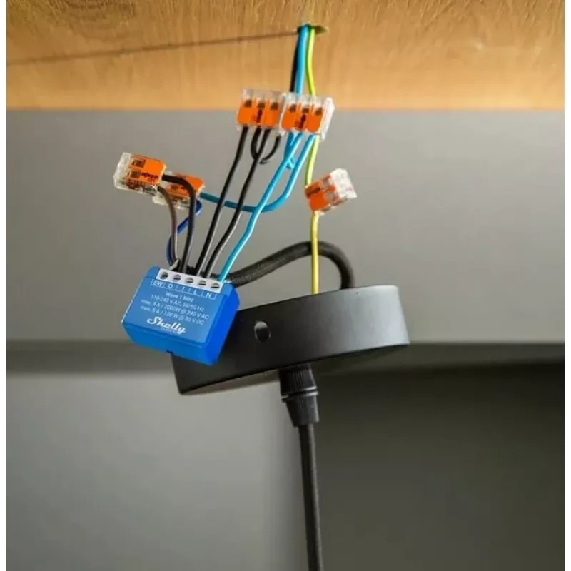 Shelly Qubino Wave 1 Mini LR Smart switch Z-Wave Blue
