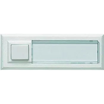 Doorbell button Grothe 51015 — surface-mounted white, for 12 V systems, max 1.5 A