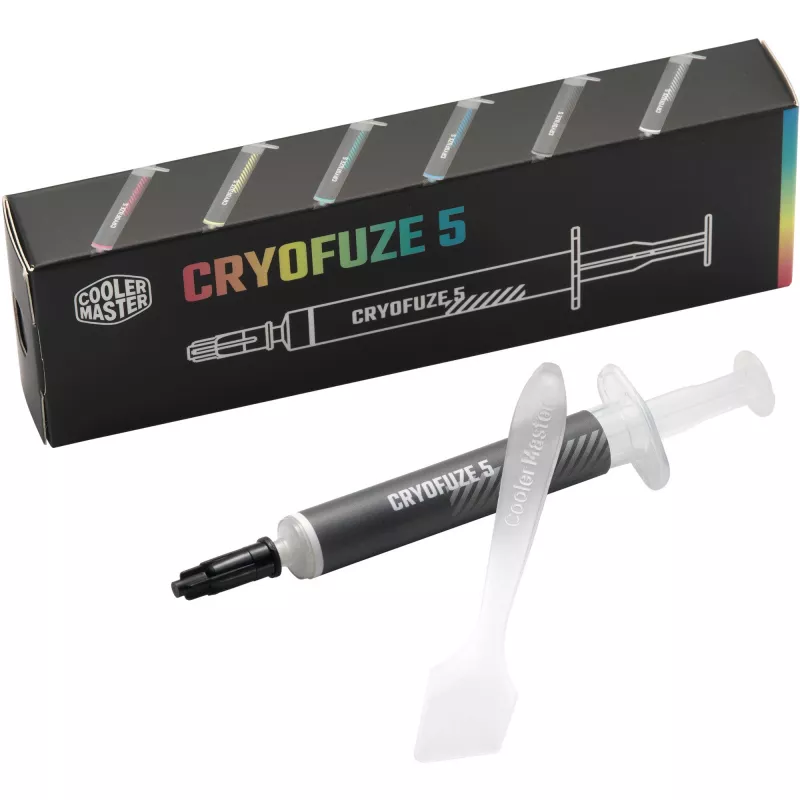 Thermal paste Cooler Master CRYOFUZE 5 WHITE 3g — high-conductivity CPU/GPU thermal compound