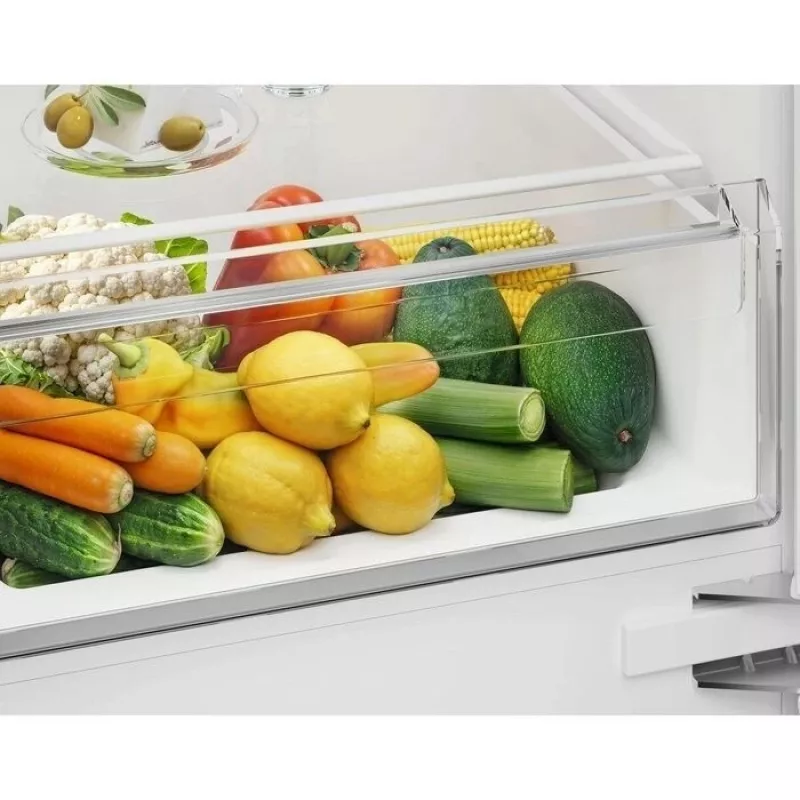 Built-in fridge-freezer Electrolux ENS3SE18S — stainless steel, top freezer, reversible door, Energy class E