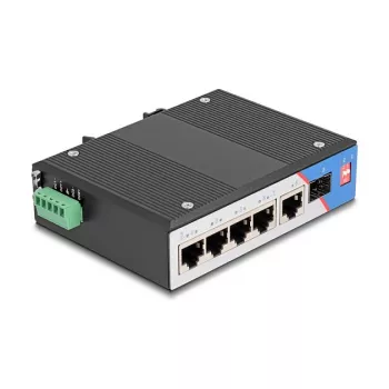 Network switch DELOCK 80164 4-Port Gigabit PoE with 1 Uplink RJ45 port