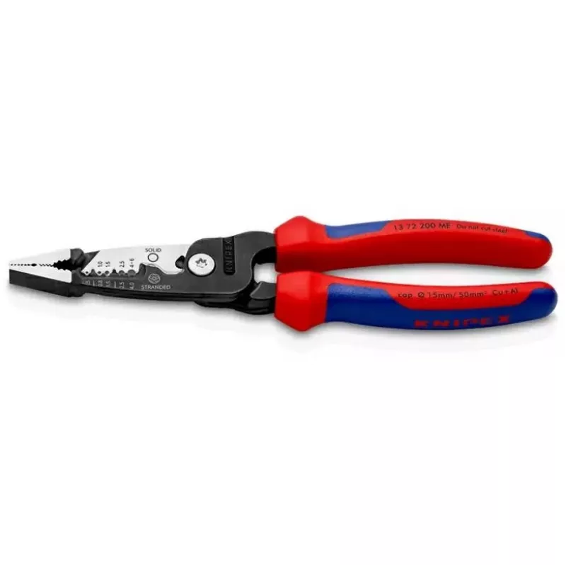 Knipex 13 72 200 ME cable stripper Black, Blue, Red, Stainless steel
