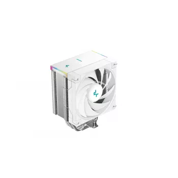 Air cooler DeepCool AK500S Digital SE — 5 heat pipes, 120 mm FDB fan, PWM, multi-LED, white, supports Intel LGA1150 and AMD sockets