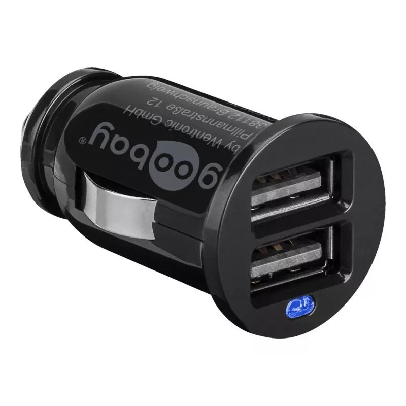 Wentronic 44177 - Auto - MP3 - mobile phone - Smartphone - Tablet - Cigarette Lighter Adapter - Contact - CE - WEEE - Black (44177)