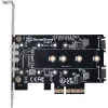 Silverstone SST-ECM27 M.2/SATA Adapterkarte, PCIe 4.0, 1x M-Key, 2x SATA 6G - Low Profile