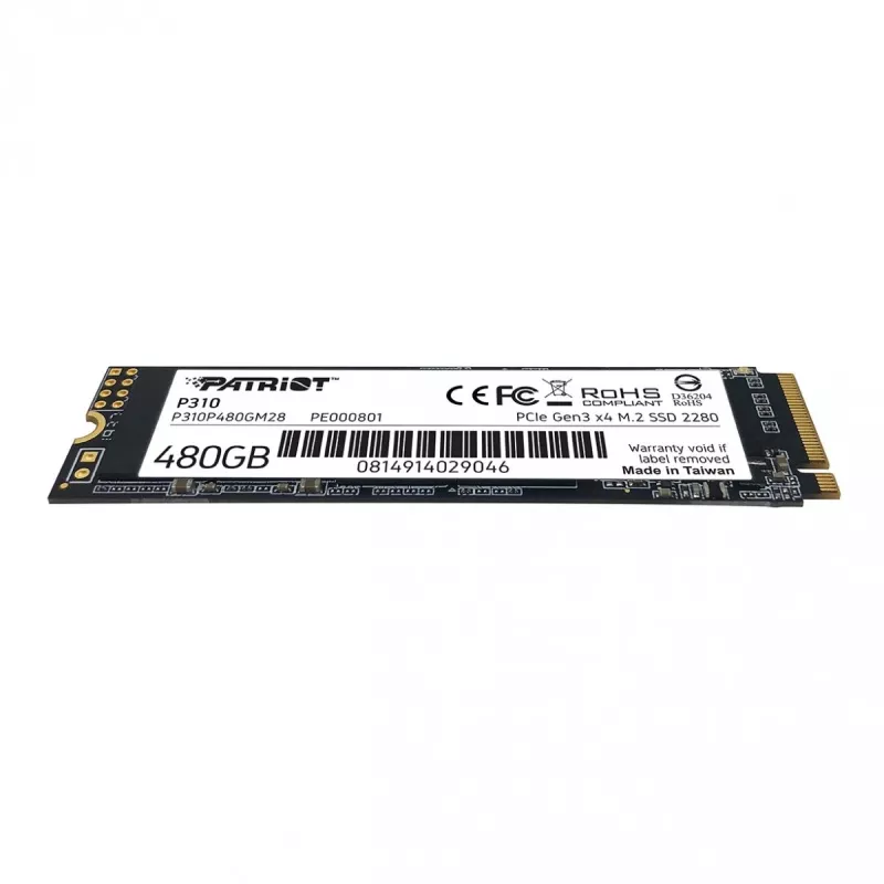 SSD disk Patriot Memory 480 GB M.2 PCI Express 3.0 NVMe P310